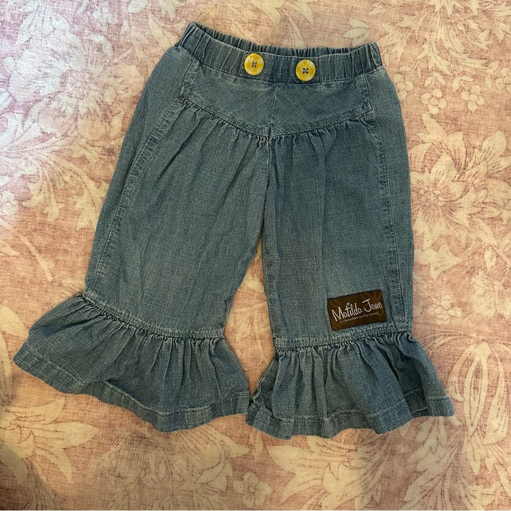 Matilda Jane Denim Ruffle Jeans